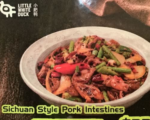 麻辣烏魚肥腸Spicy pork intestine & fish fillet